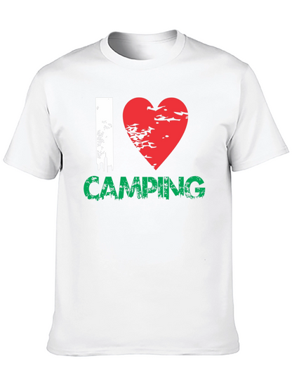 Camiseta Negra I ❤️ Camping