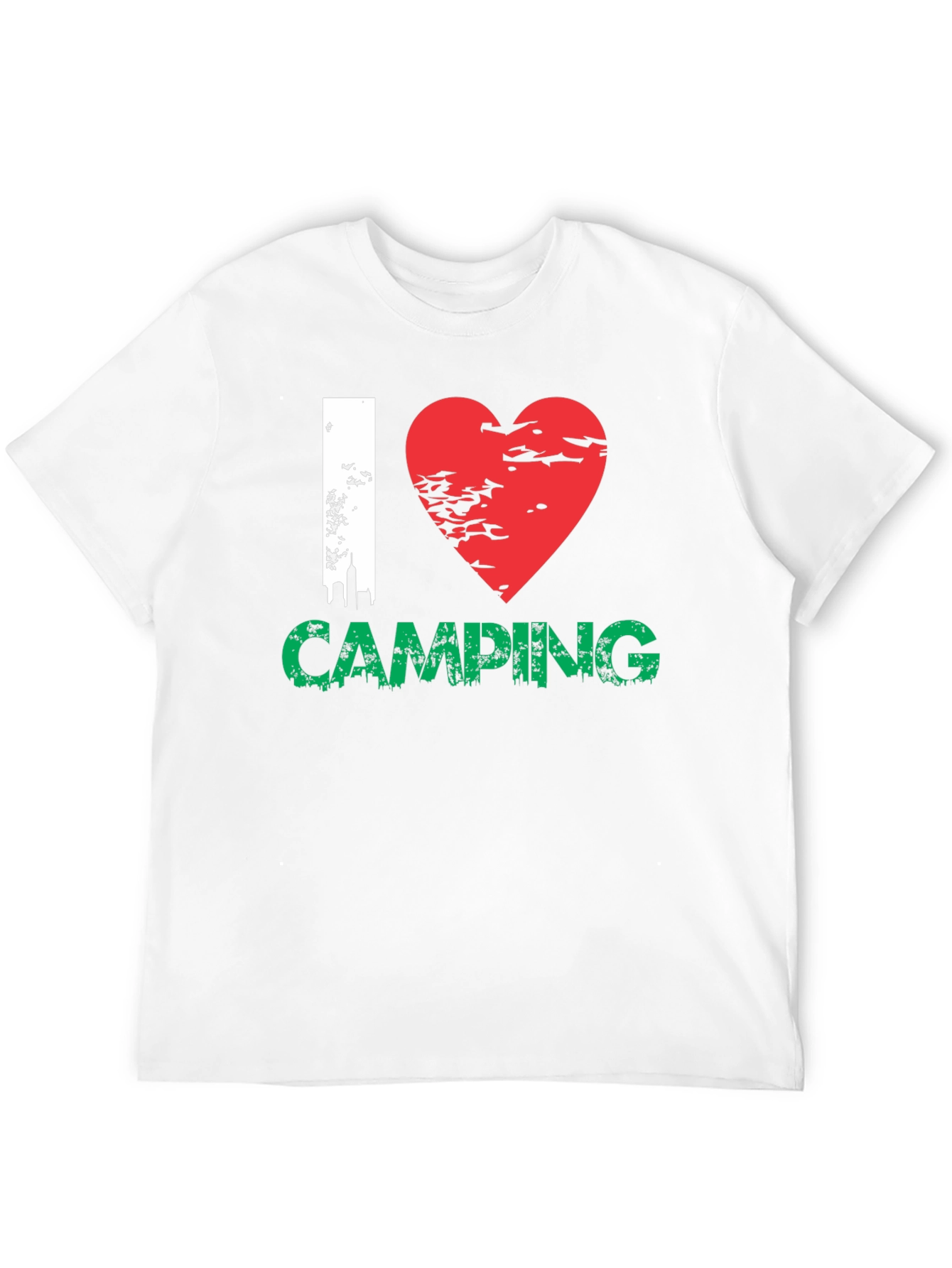 Camiseta Negra I ❤️ Camping