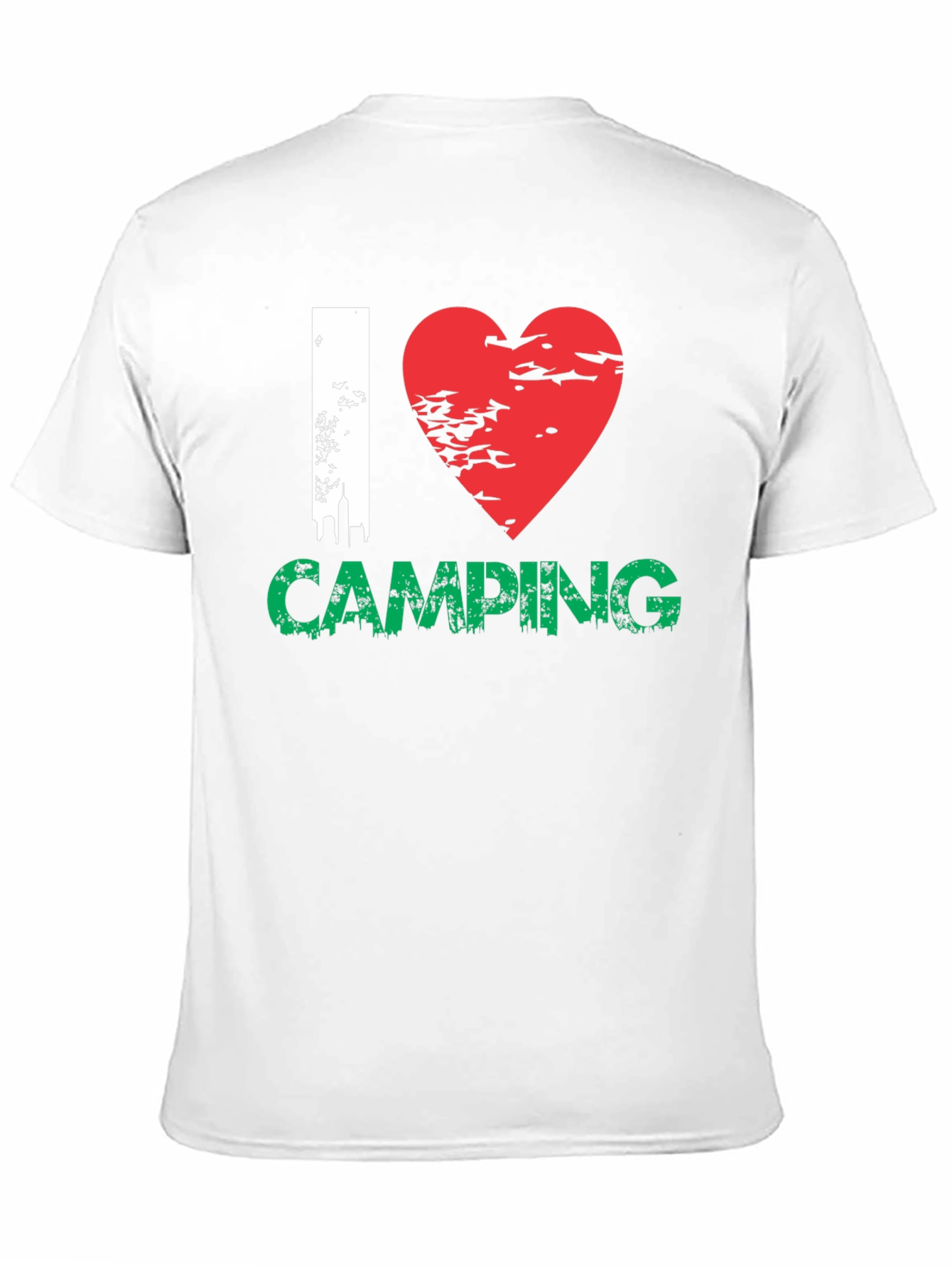 Camiseta Negra I ❤️ Camping