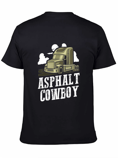 Camiseta Negra Asphalt Cowboy para Hombre