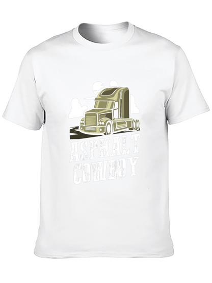 Camiseta Negra Asphalt Cowboy para Hombre