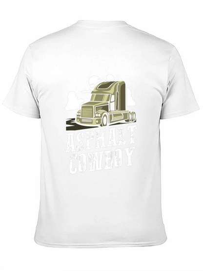 Camiseta Negra Asphalt Cowboy para Hombre