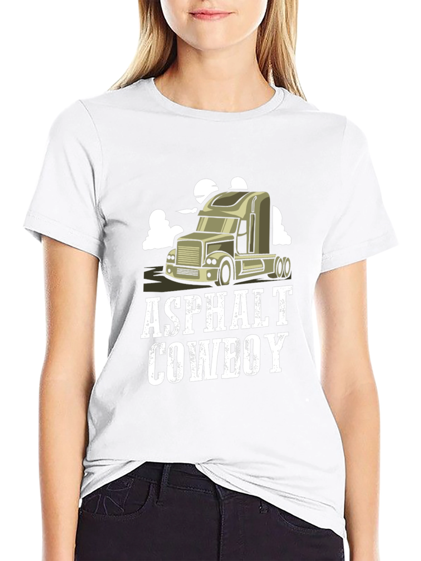 Camiseta Negra Asphalt Cowboy para Hombre