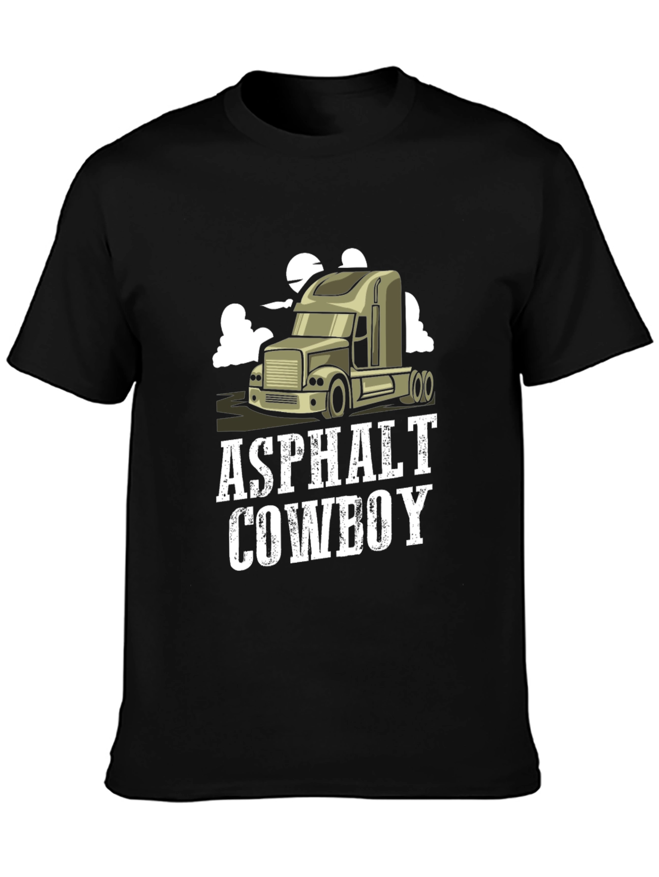 Camiseta Negra Asphalt Cowboy para Hombre