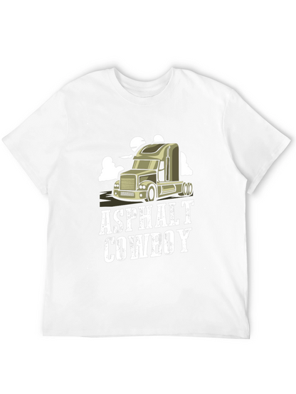Camiseta Negra Asphalt Cowboy para Hombre