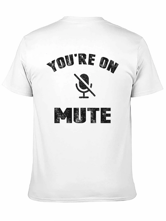 Camiseta Negra Casual Thinking On Mute