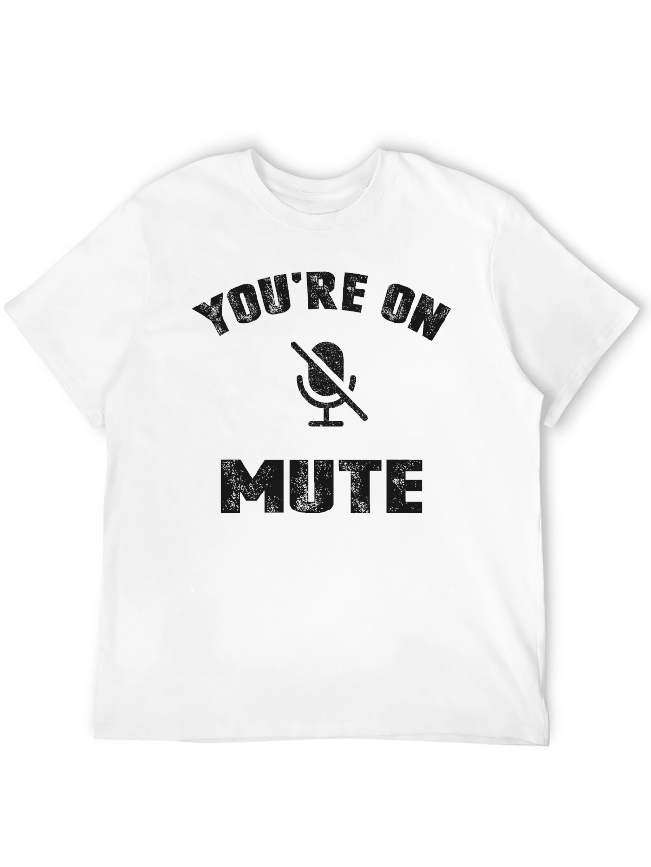 Camiseta Negra Casual Thinking On Mute