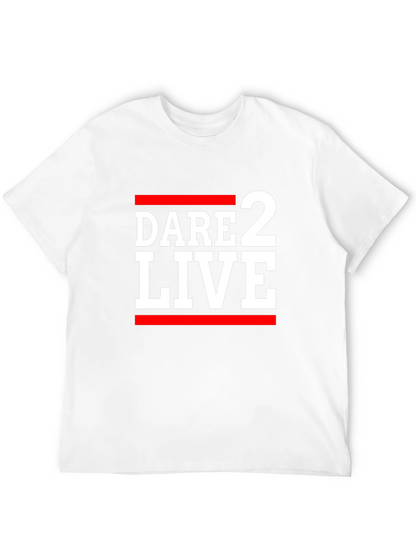 Camiseta Negra Dare 2 Live con Estilo