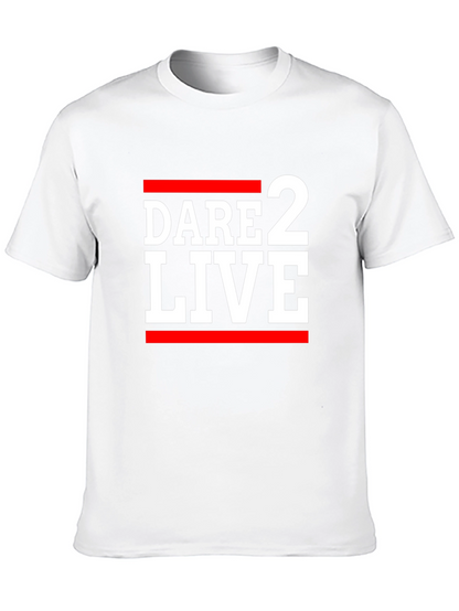 Camiseta Negra Dare 2 Live con Estilo