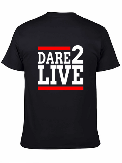 Camiseta Negra Dare 2 Live con Estilo