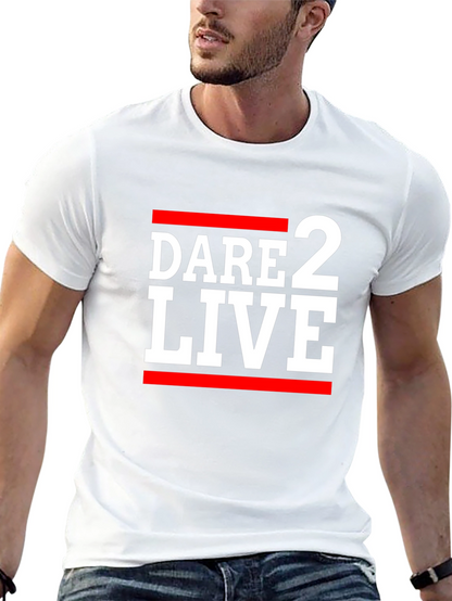 Camiseta Negra Dare 2 Live con Estilo