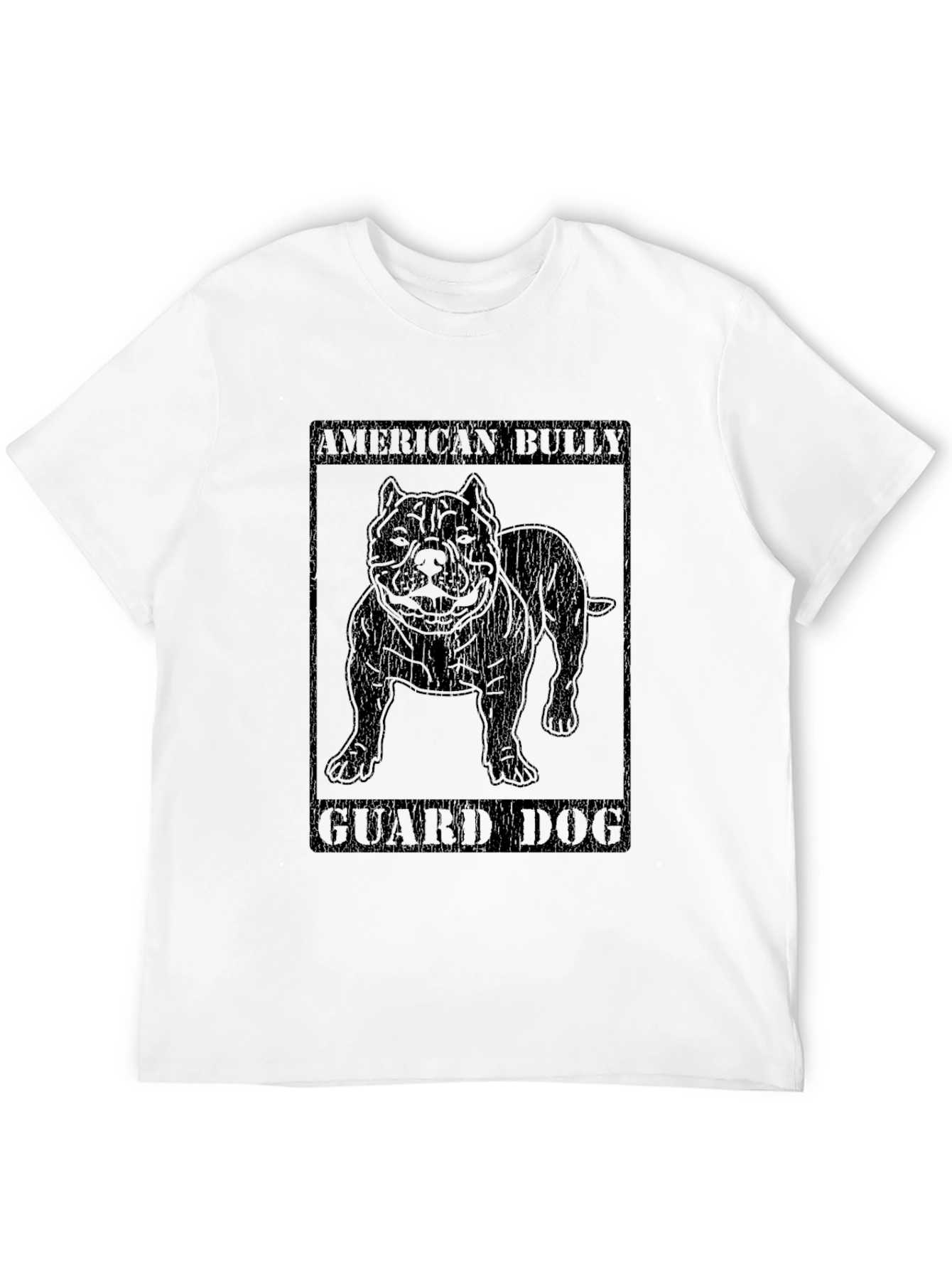 Camiseta Negra American Bully Guard Dog