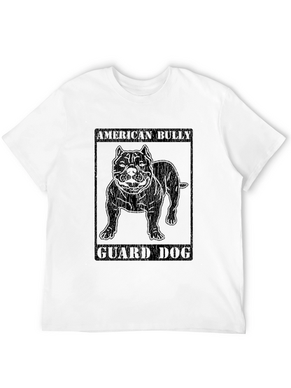 Camiseta Negra American Bully Guard Dog