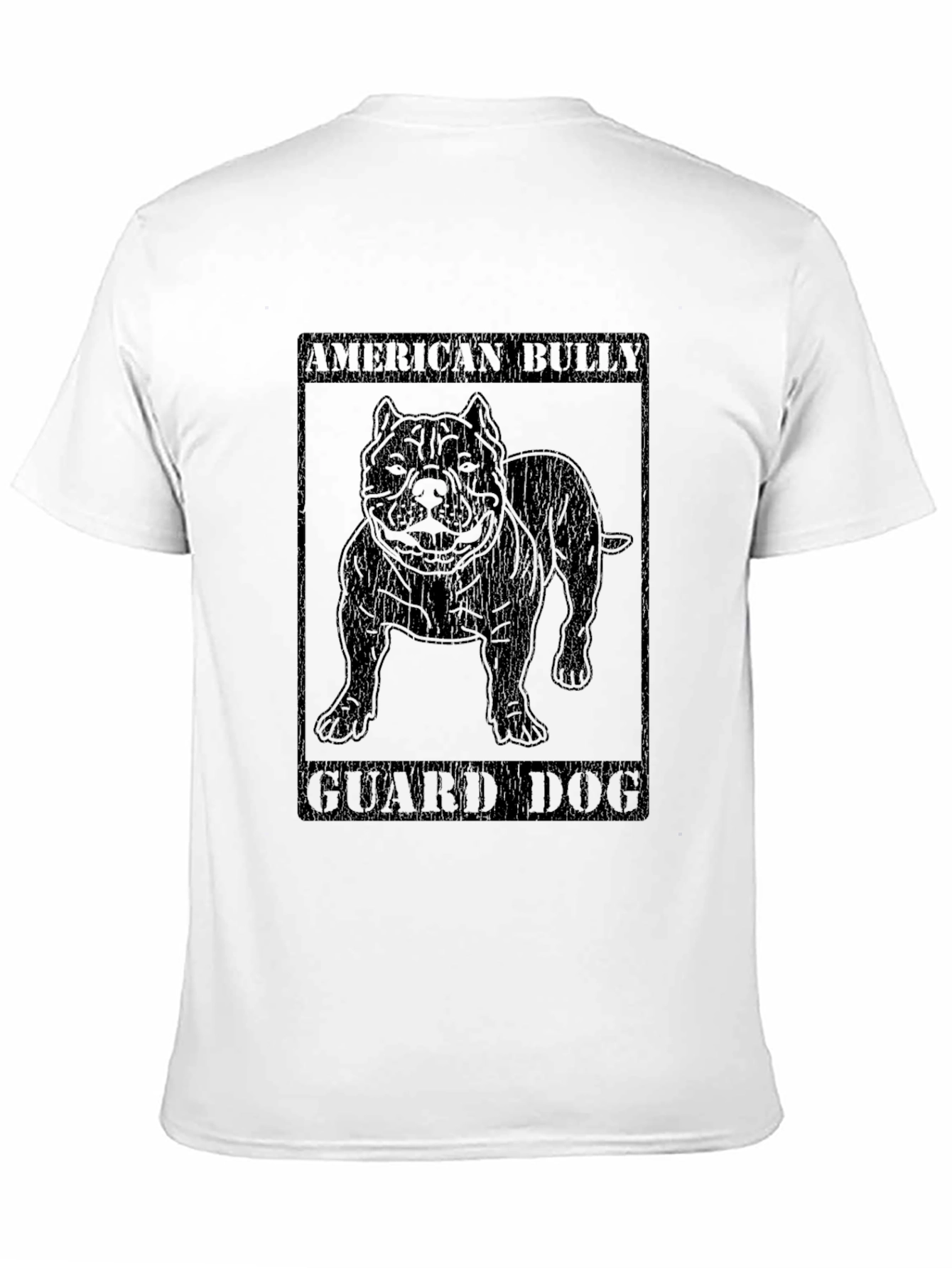 Camiseta Negra American Bully Guard Dog