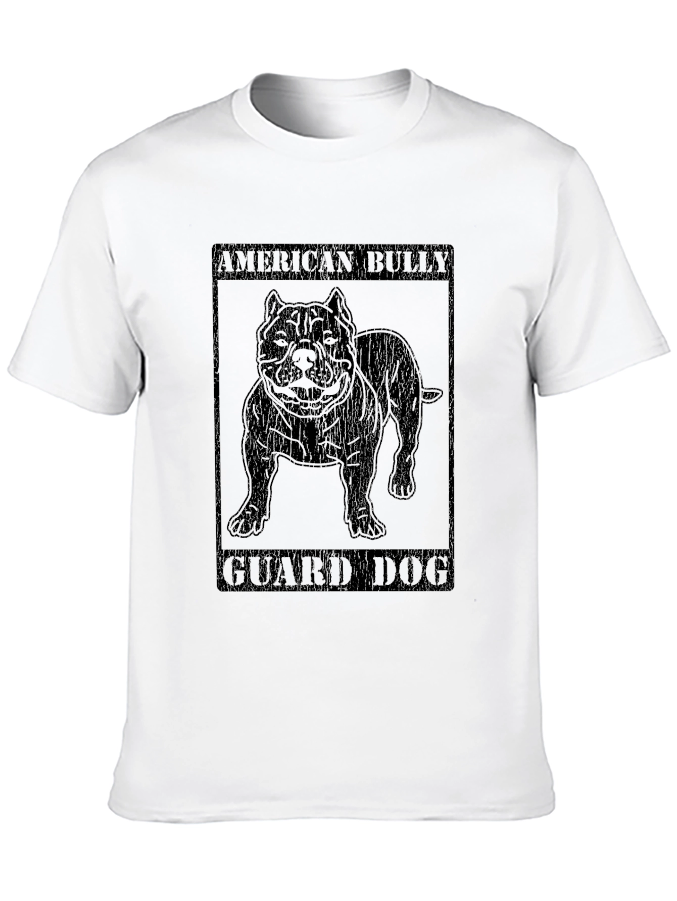 Camiseta Negra American Bully Guard Dog