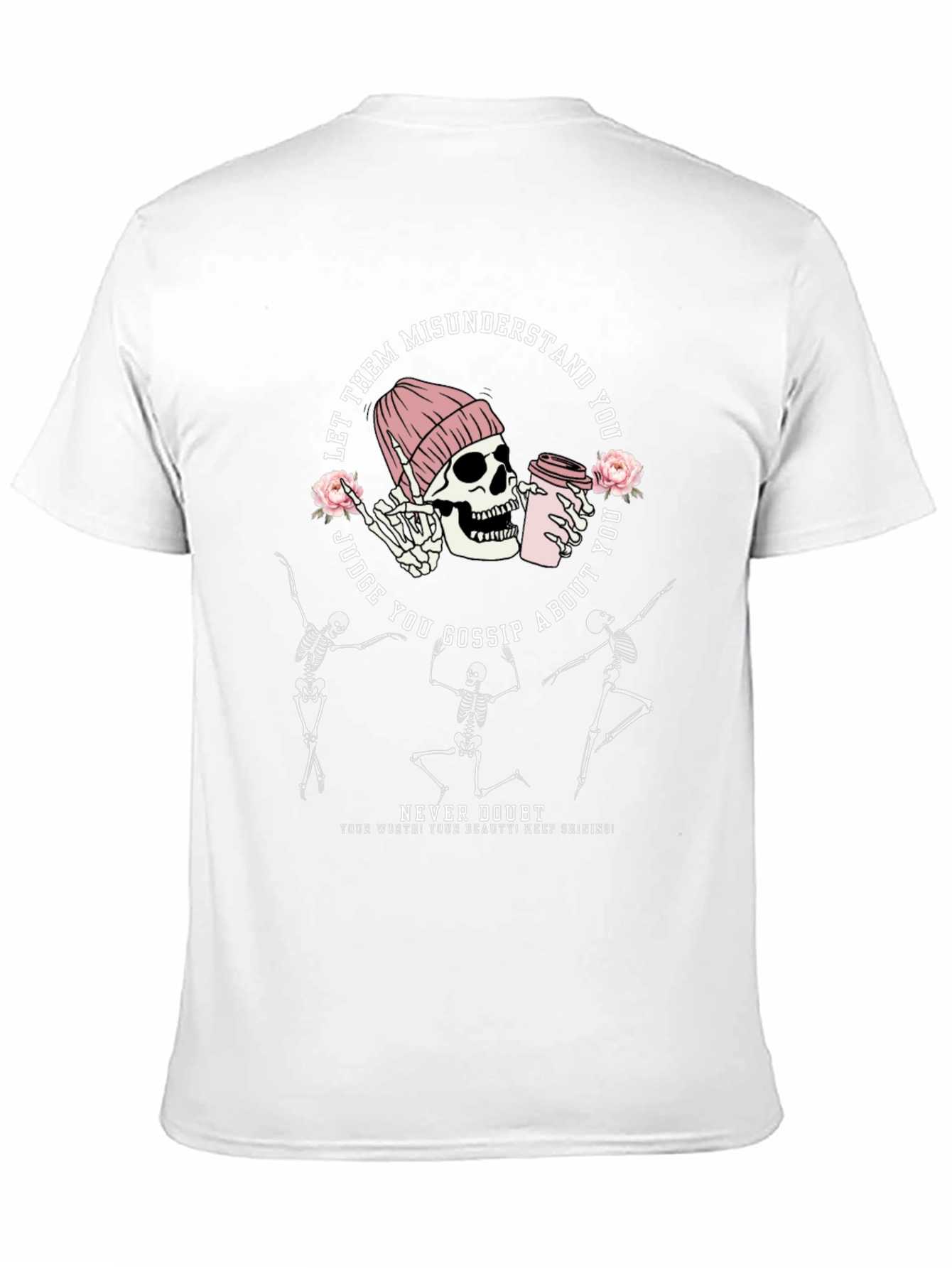 Camiseta Negra Calaveras Bailarinas Never Doubt