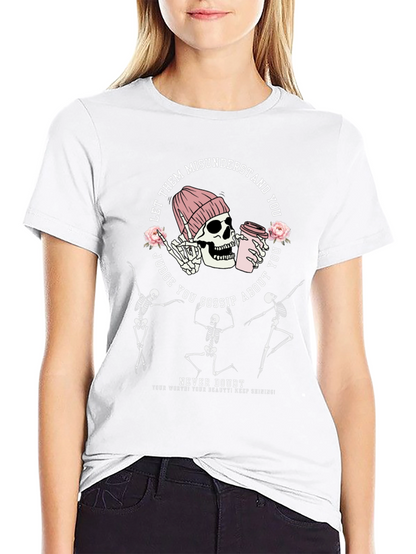 Camiseta Negra Calaveras Bailarinas Never Doubt