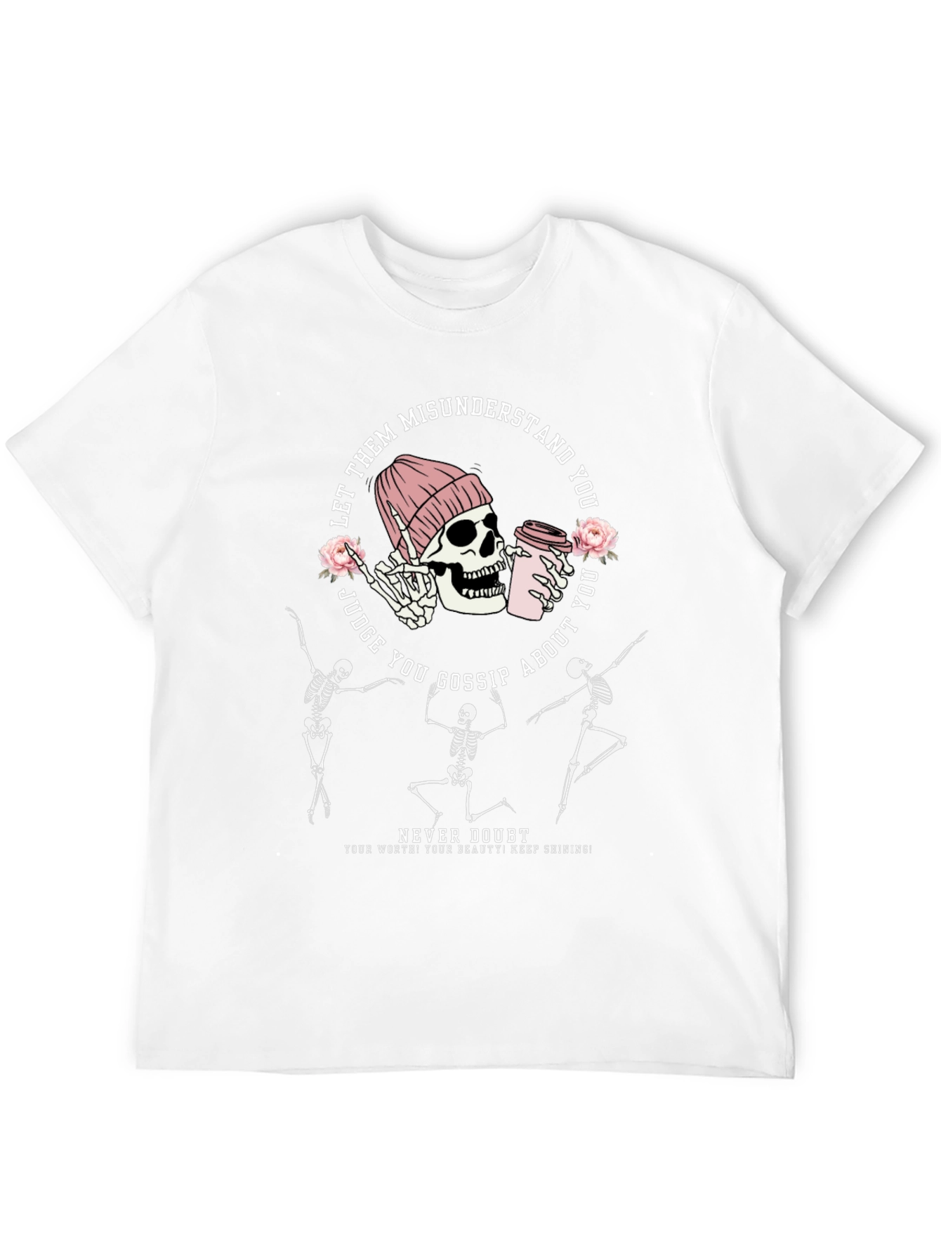 Camiseta Negra Calaveras Bailarinas Never Doubt