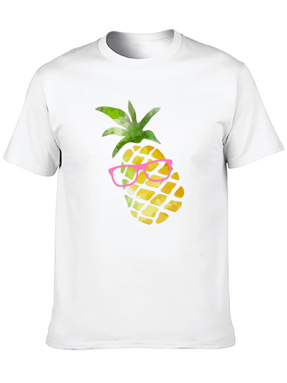 Camiseta Negra Piña con Gafas
