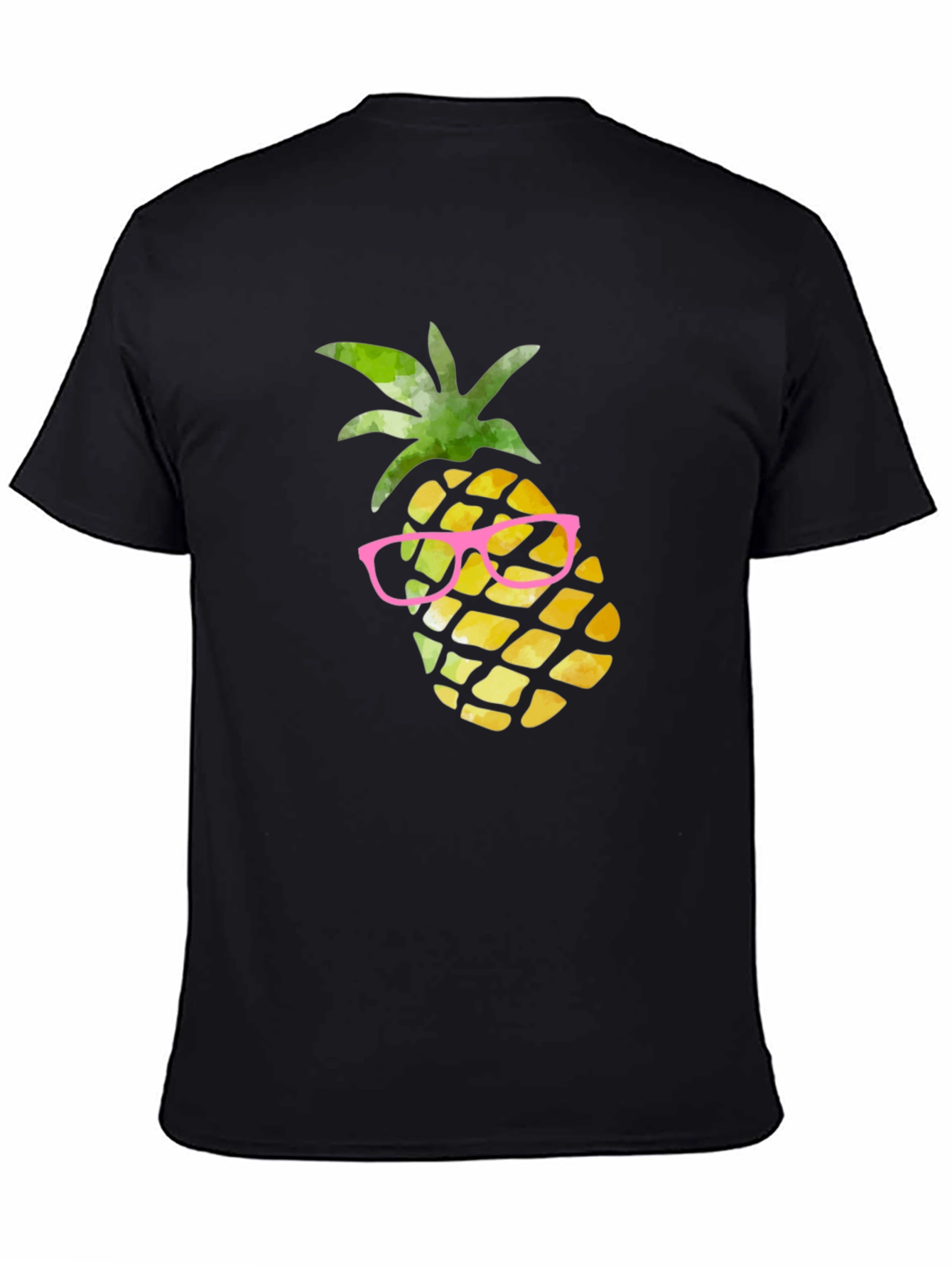 Camiseta Negra Piña con Gafas