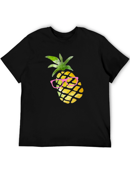 Camiseta Negra Piña con Gafas