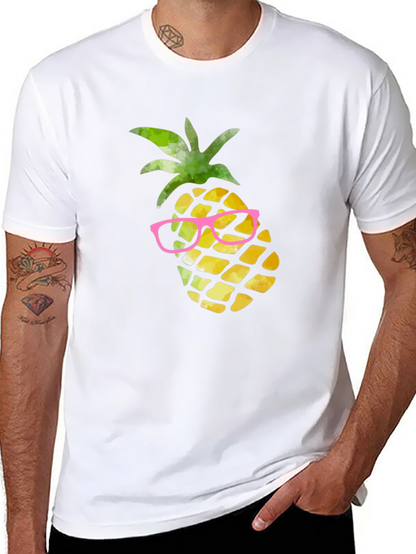 Camiseta Negra Piña con Gafas
