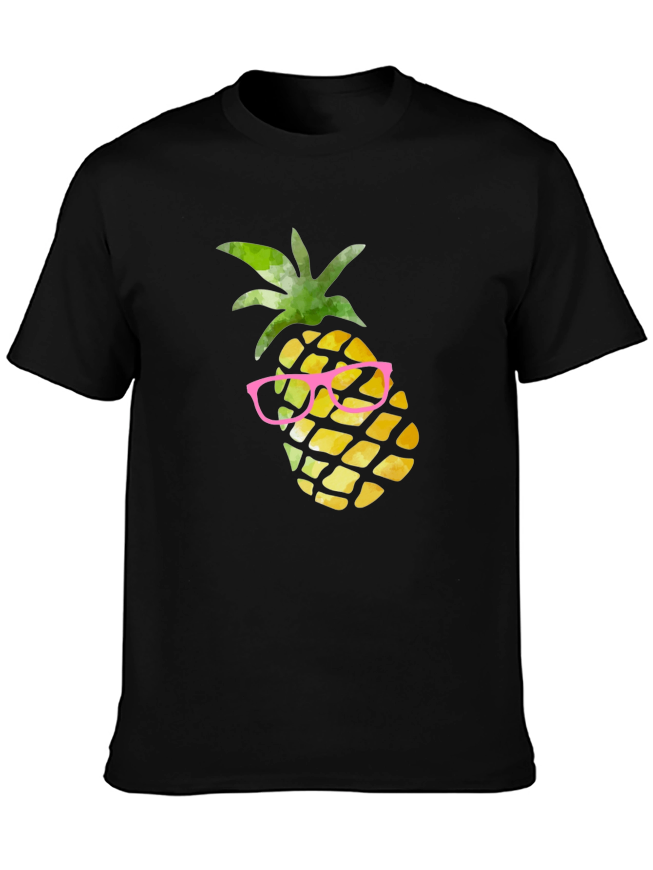 Camiseta Negra Piña con Gafas