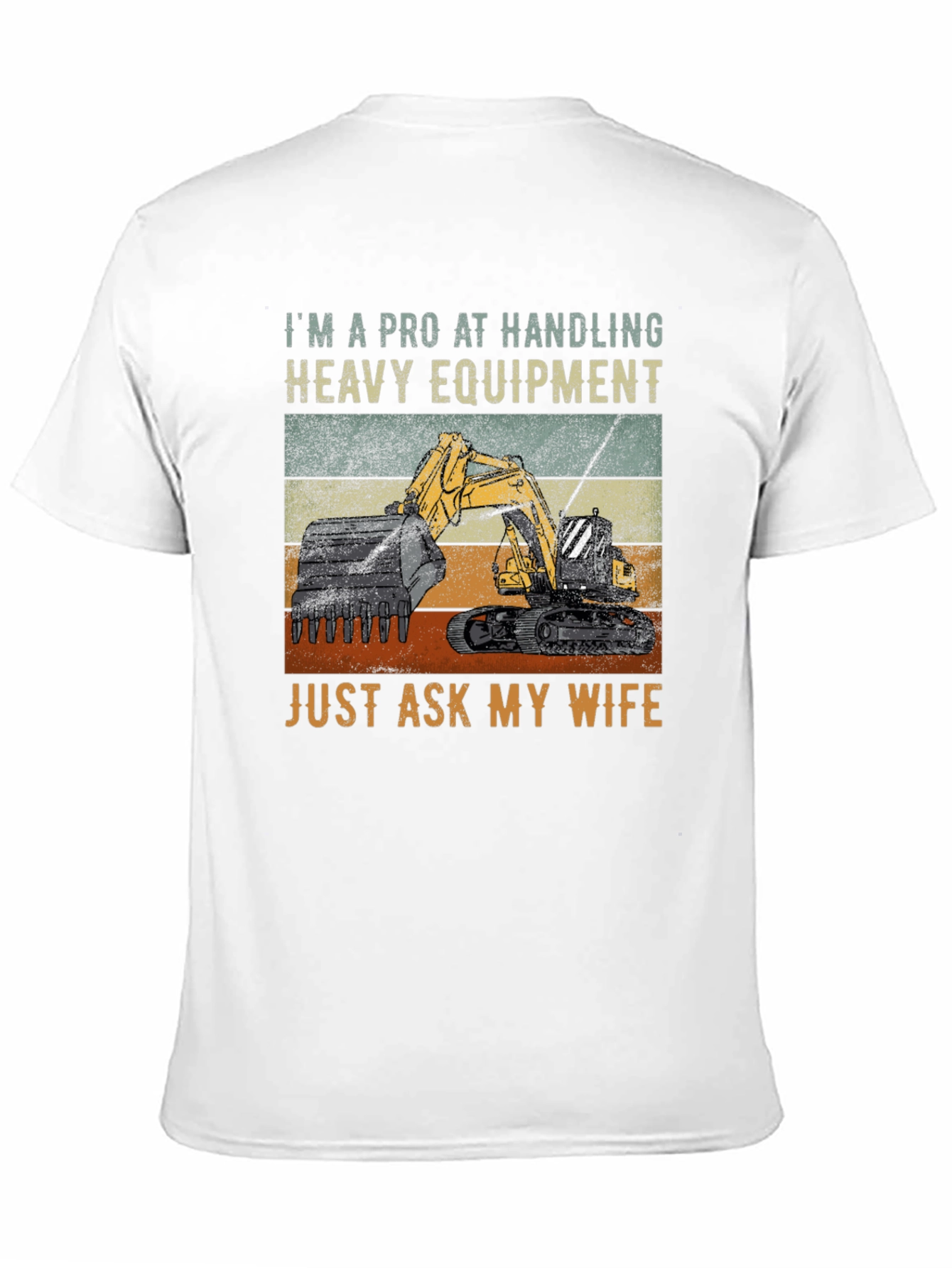 Camiseta Negra: Soy Profesional en Maquinaria Pesada