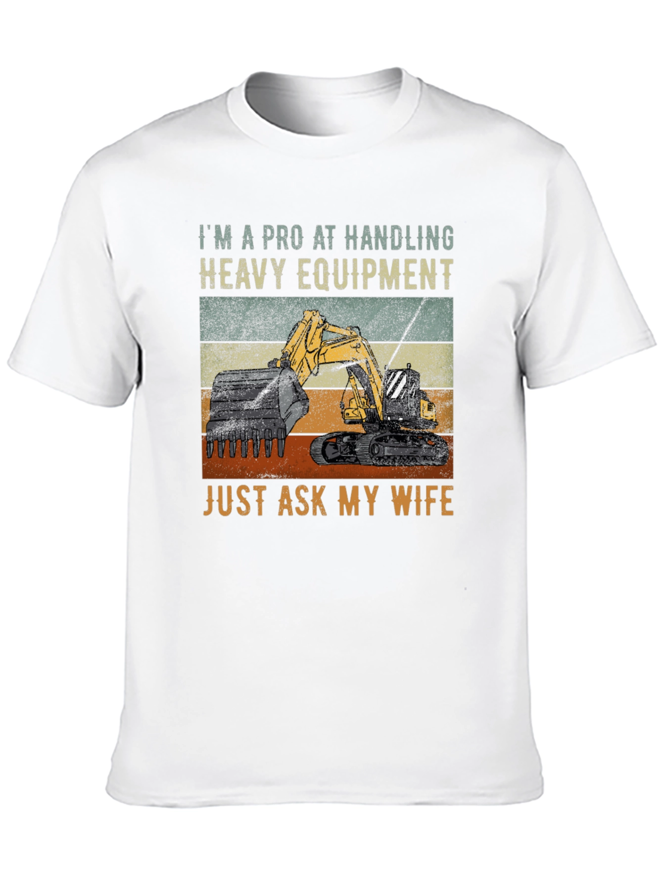 Camiseta Negra: Soy Profesional en Maquinaria Pesada
