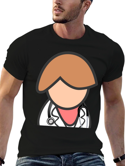Camiseta Negra Doctor Divertido