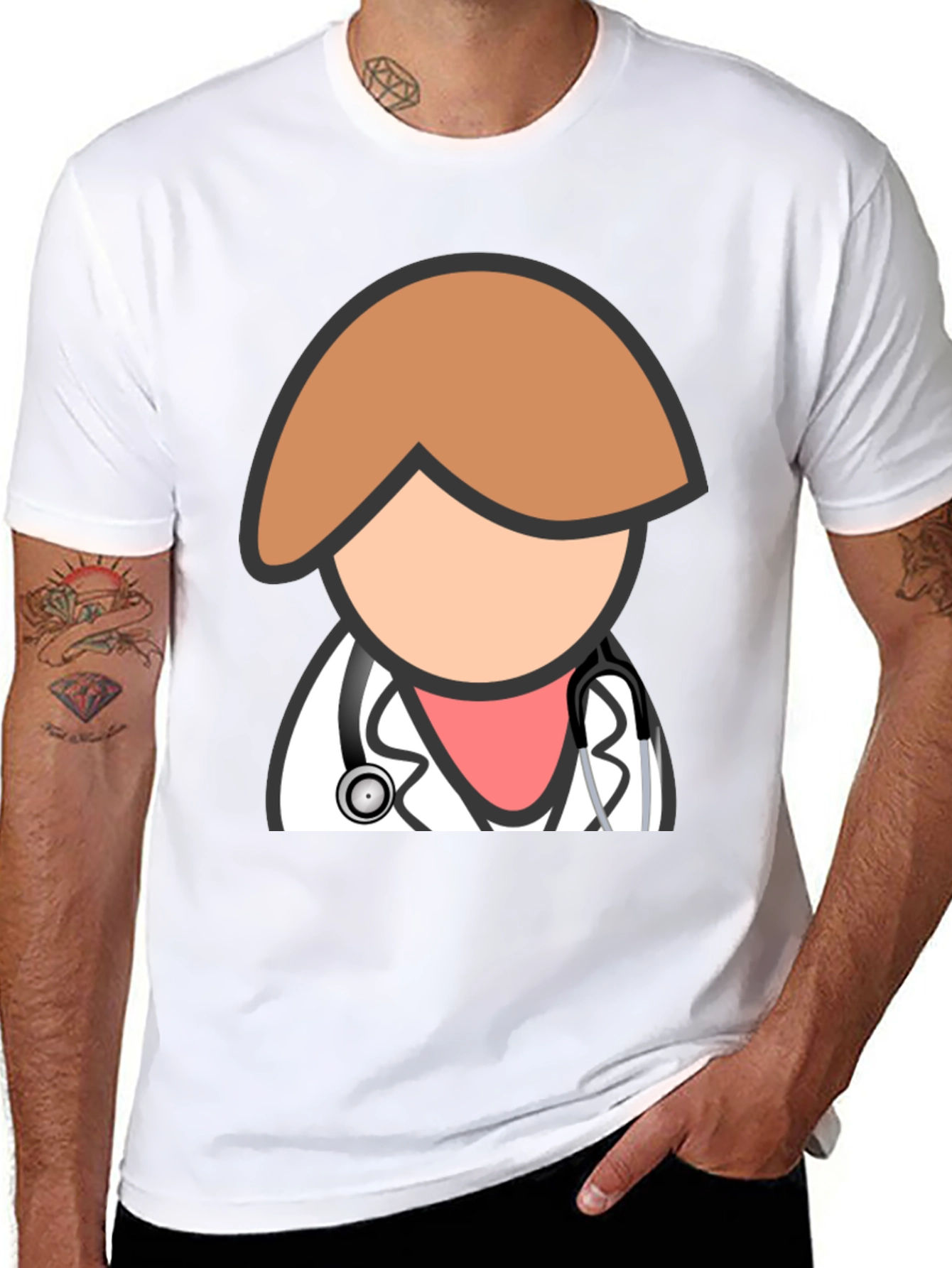 Camiseta Negra Doctor Divertido