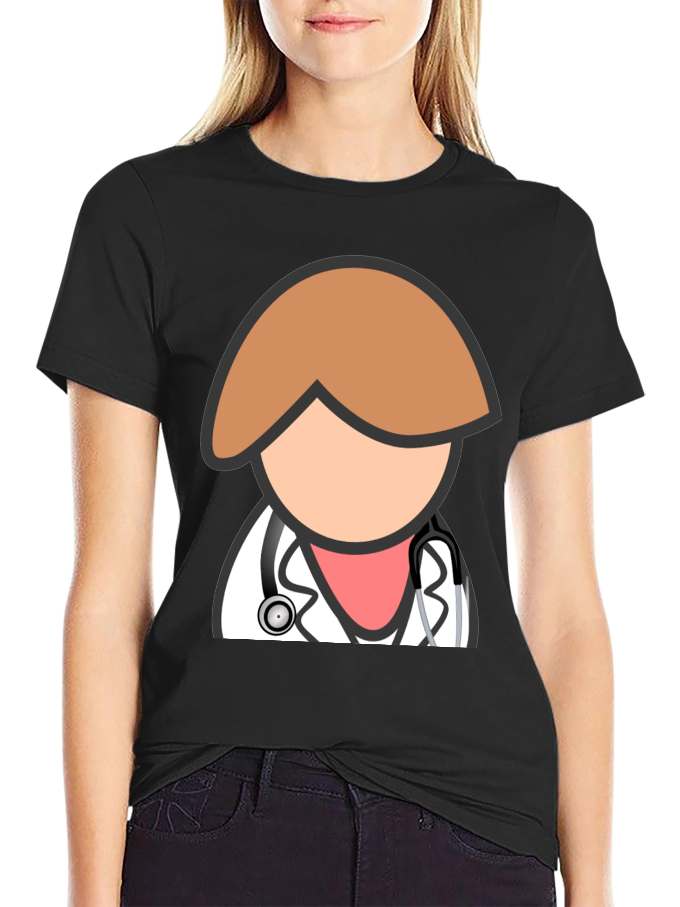 Camiseta Negra Doctor Divertido