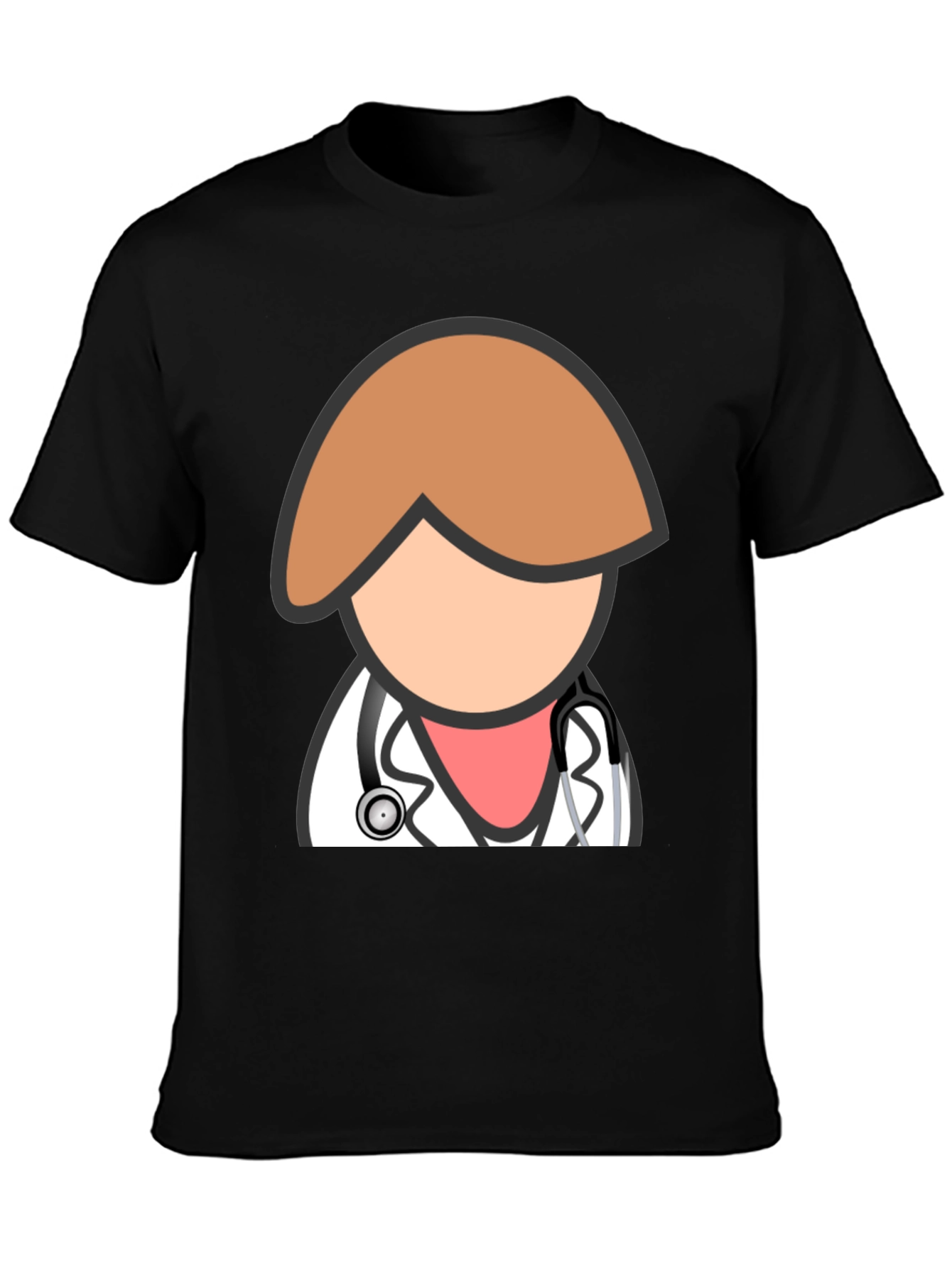 Camiseta Negra Doctor Divertido