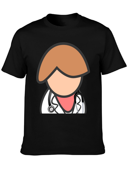Camiseta Negra Doctor Divertido