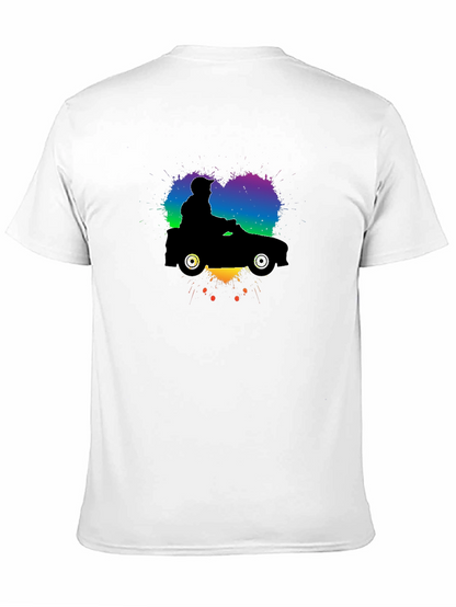 Camiseta Negra con Diseño de Coche Divertido