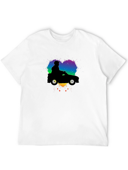 Camiseta Negra con Diseño de Coche Divertido