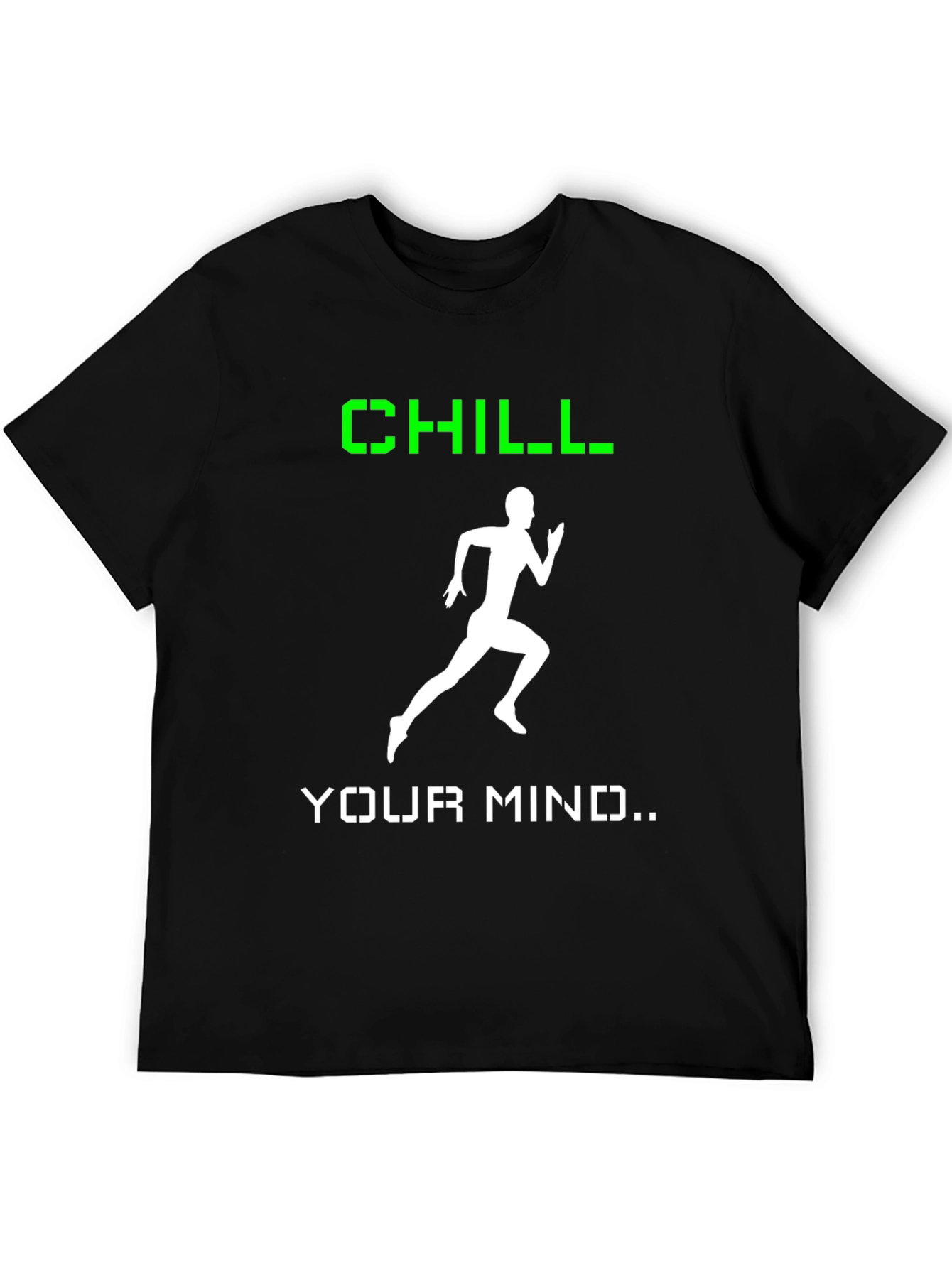 Camiseta Hombre Negra Chill Your Mind