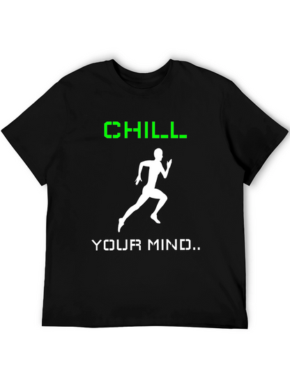 Camiseta Hombre Negra Chill Your Mind