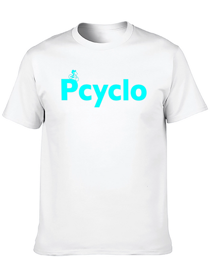 Camiseta Negra Pcyclo para Amantes del Ciclismo