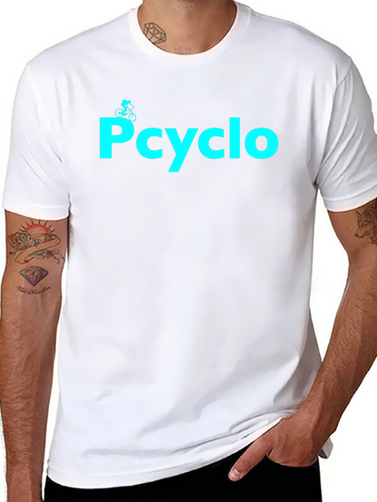 Camiseta Negra Pcyclo para Amantes del Ciclismo