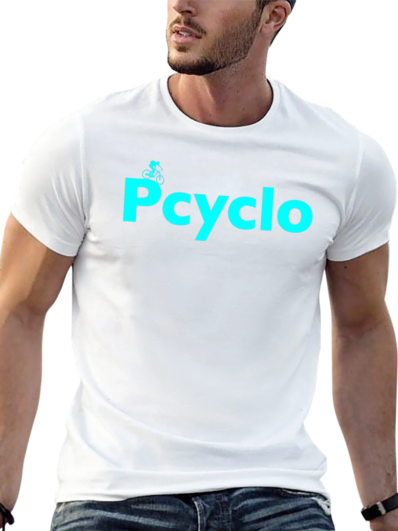 Camiseta Negra Pcyclo para Amantes del Ciclismo