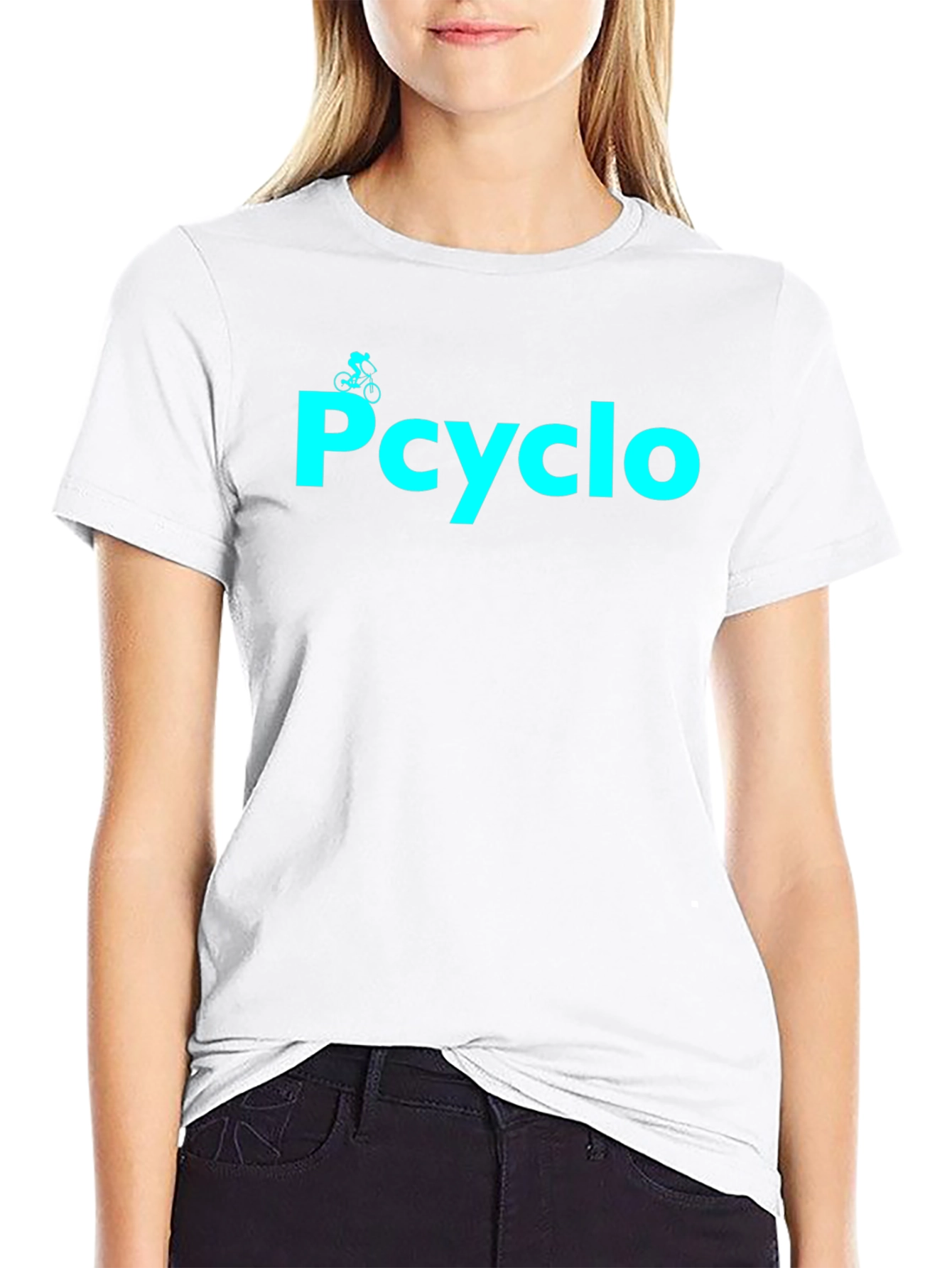 Camiseta Negra Pcyclo para Amantes del Ciclismo