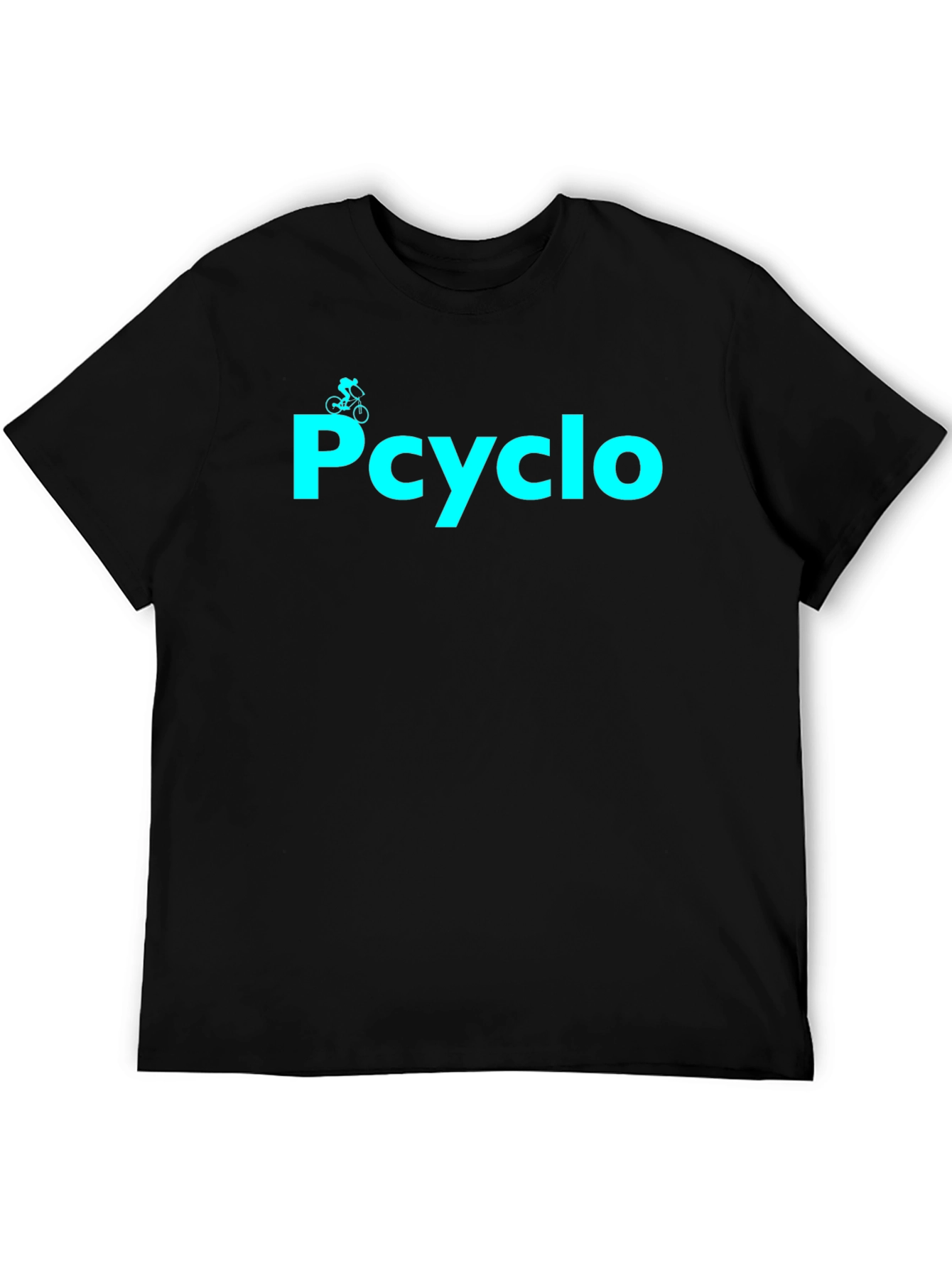 Camiseta Negra Pcyclo para Amantes del Ciclismo