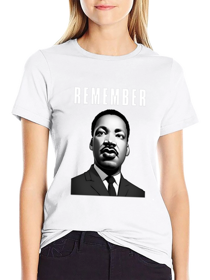 Camiseta Remember MLK - Estilo Casual y Conmemorativo