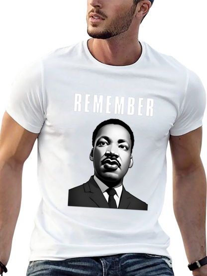 Camiseta Remember MLK - Estilo Casual y Conmemorativo