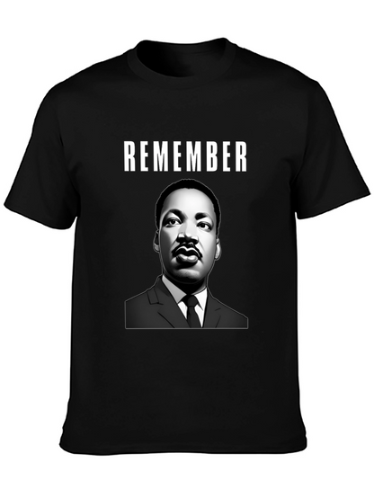 Camiseta Remember MLK - Estilo Casual y Conmemorativo