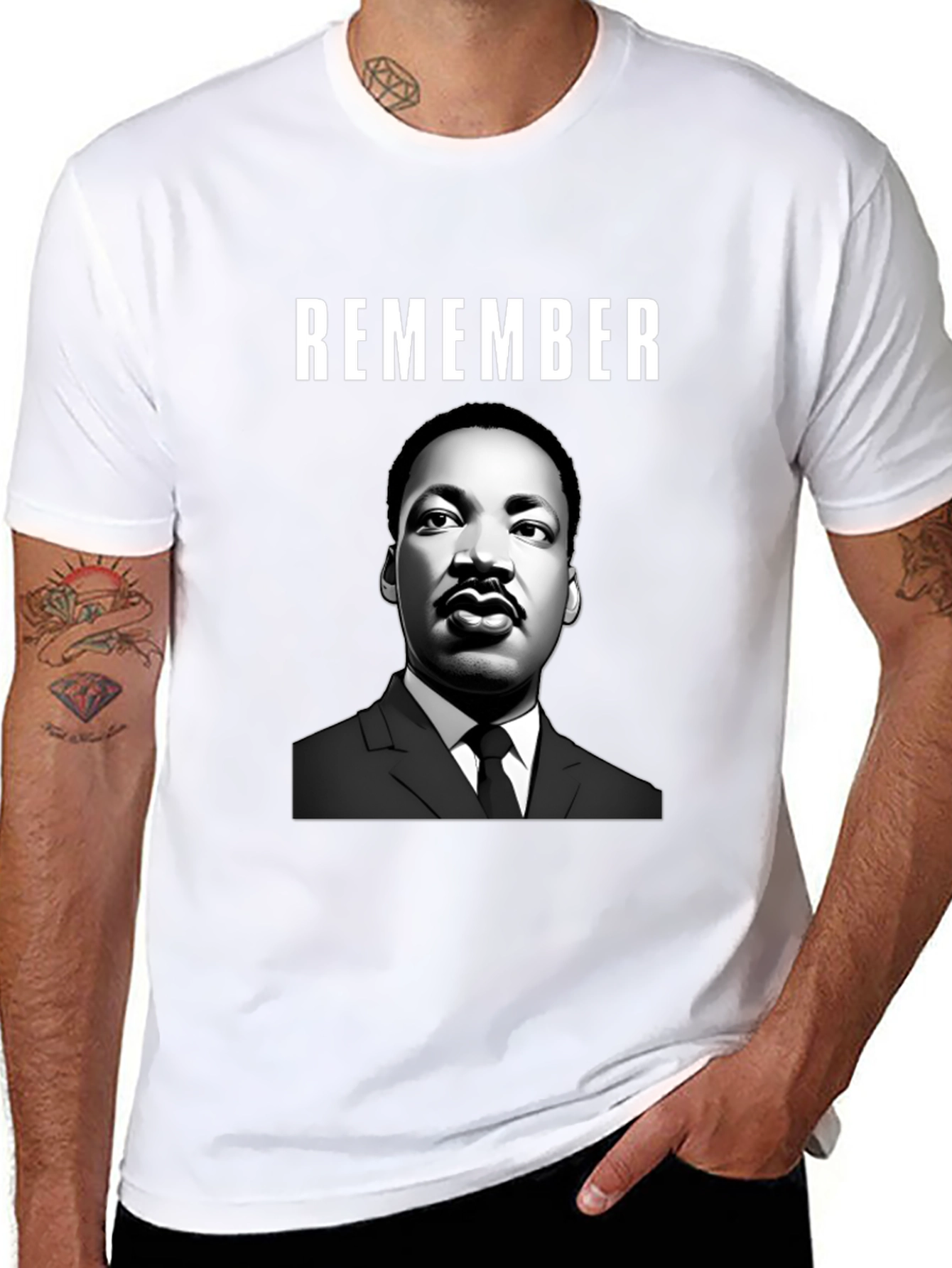 Camiseta Remember MLK - Estilo Casual y Conmemorativo