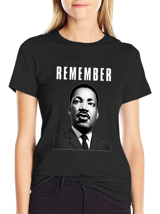 Camiseta Remember MLK - Estilo Casual y Conmemorativo