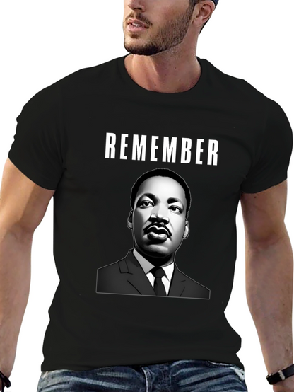 Camiseta Remember MLK - Estilo Casual y Conmemorativo