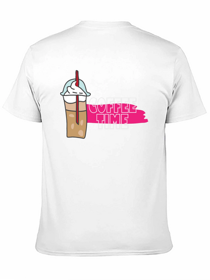 Camiseta Negra Coffee Time Casual